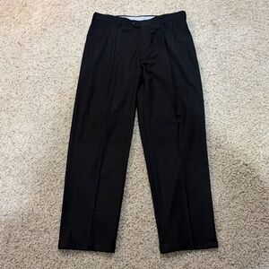 Roundtree & Yorke Classic Black Dress Pants 36x31